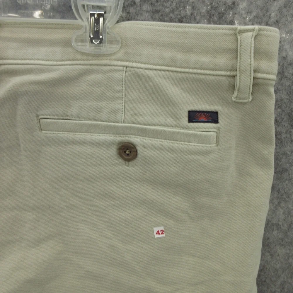 Faherty Men's Chino Shorts 42 Stone Cotton Blend Stretch Terry 7